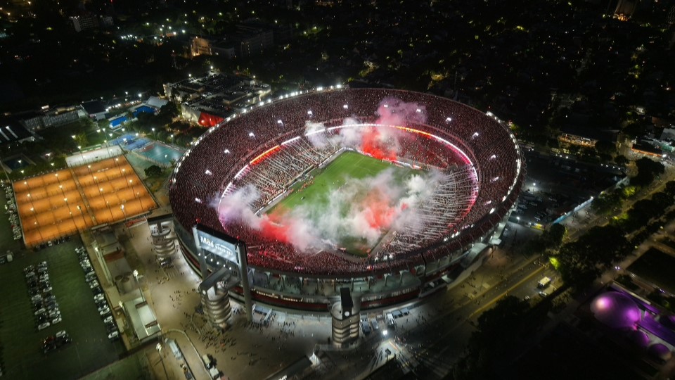 Foto del Mas Monumental para promocionar partidos de River Plate