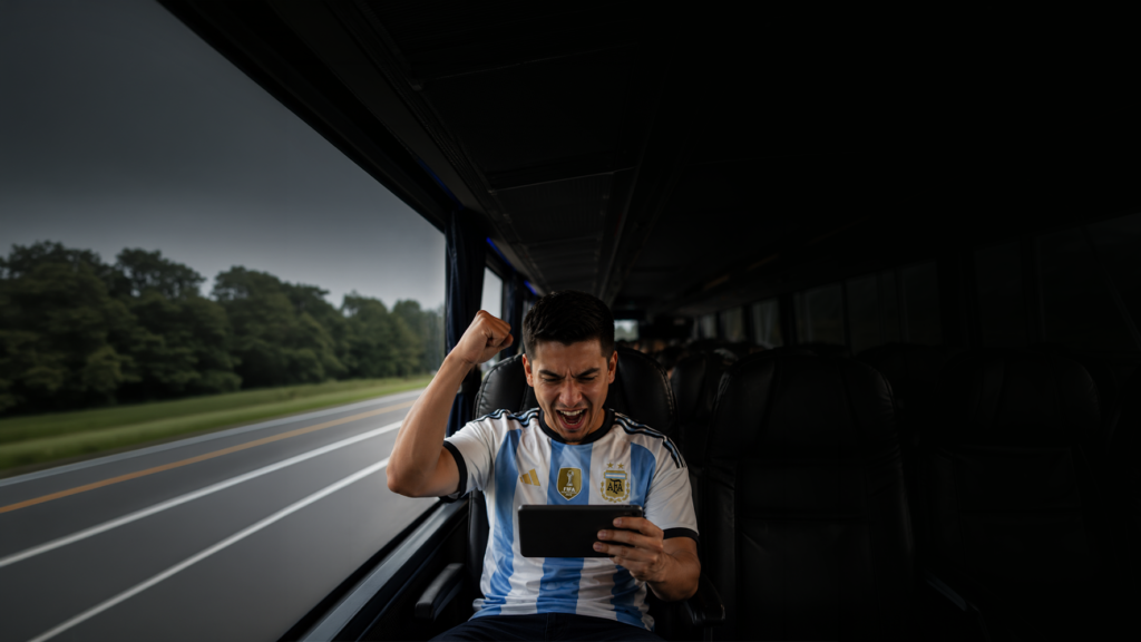 ¡Que tu pasión no se corte! Te traemos la mejor forma de ver el mundial en bus
